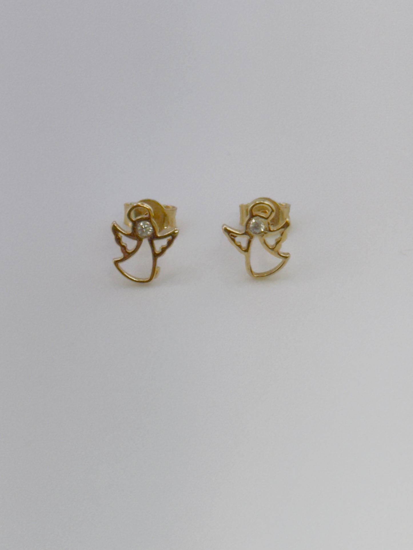 Small Angel Earrings,10kt. e36