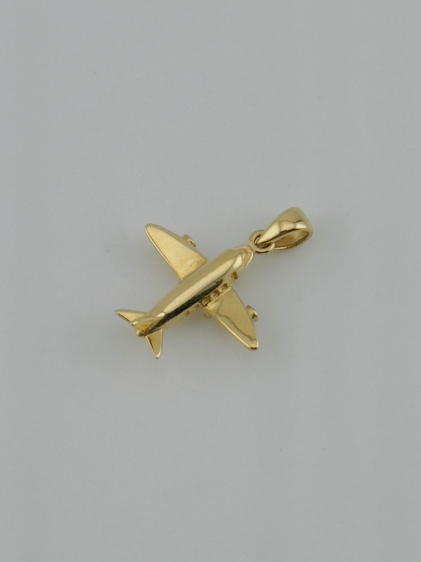 Airplane Solid Charm 14kt, ch26