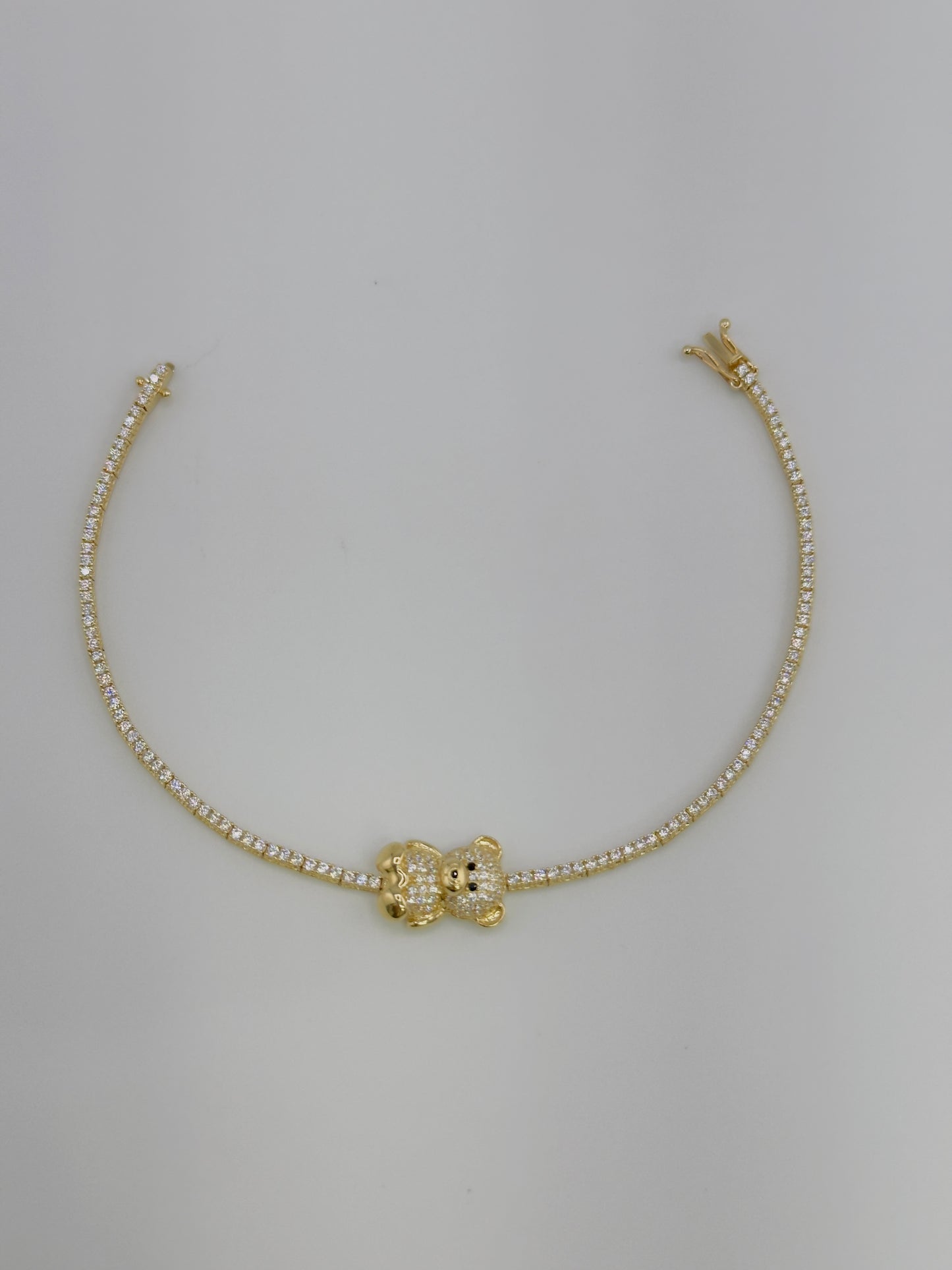Bear Bracelet, 14kt, size 7”.