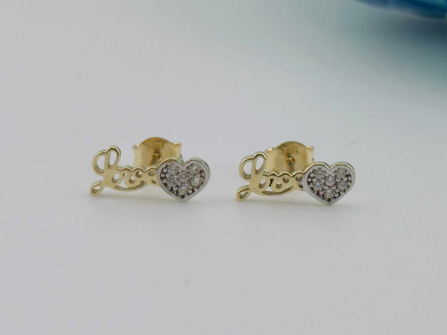 LOVE Esrrings 10kt, e79