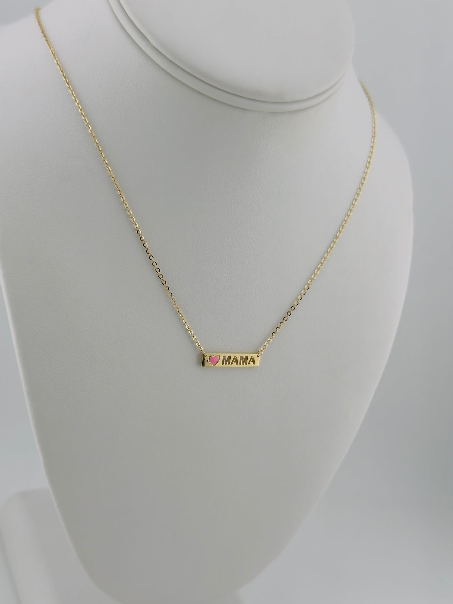 MAMÁ Necklace 14kt, size 16”-18”, c10