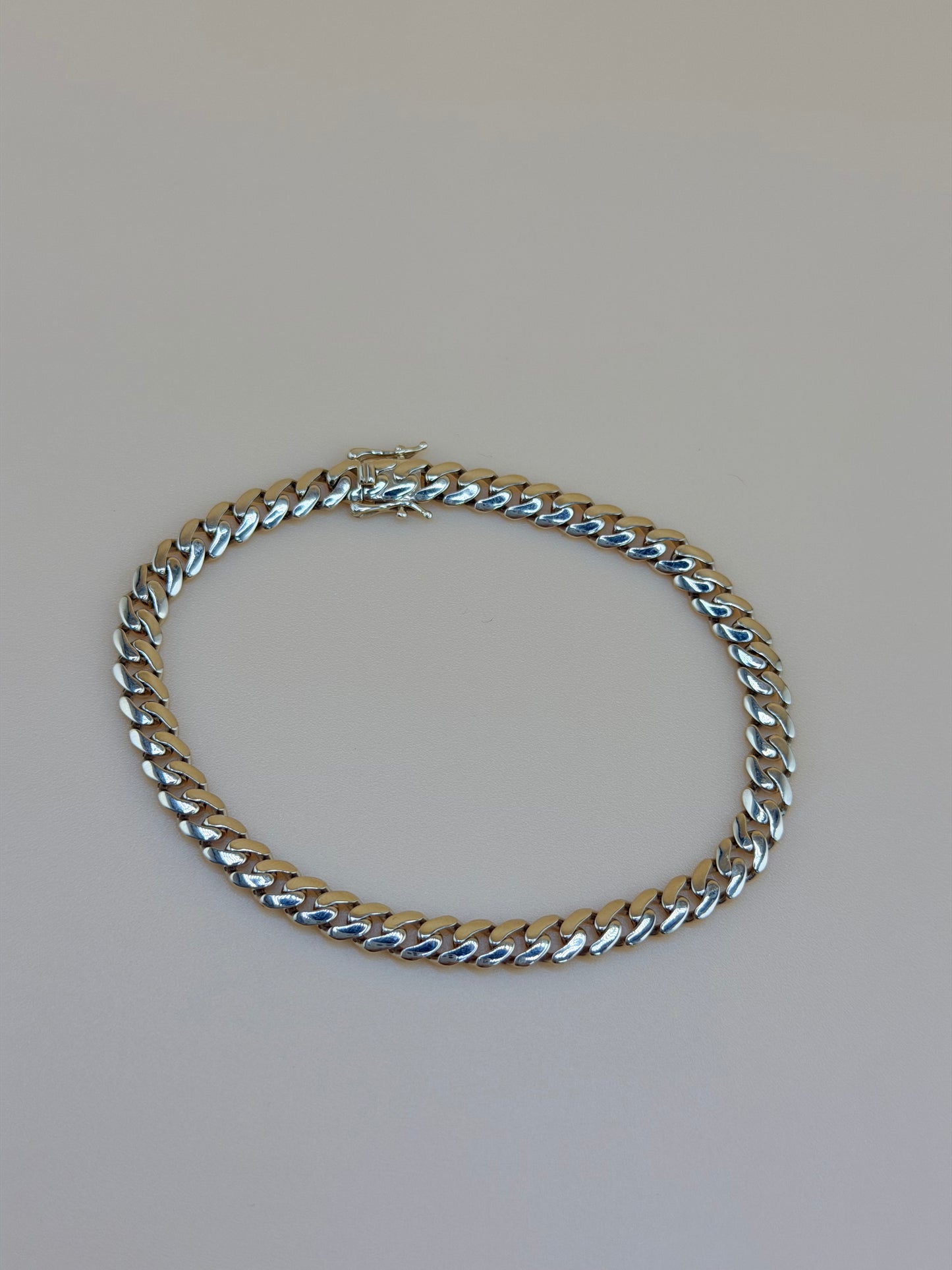 10kt Semisolid Gold Bracelet, size 7”, 4.8mm