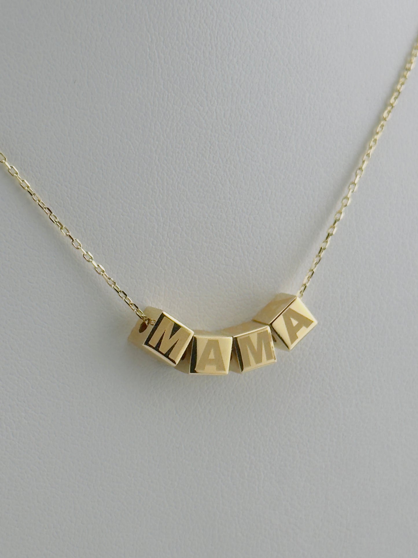 MAMÁ Necklace 14kt, size 16”, c14