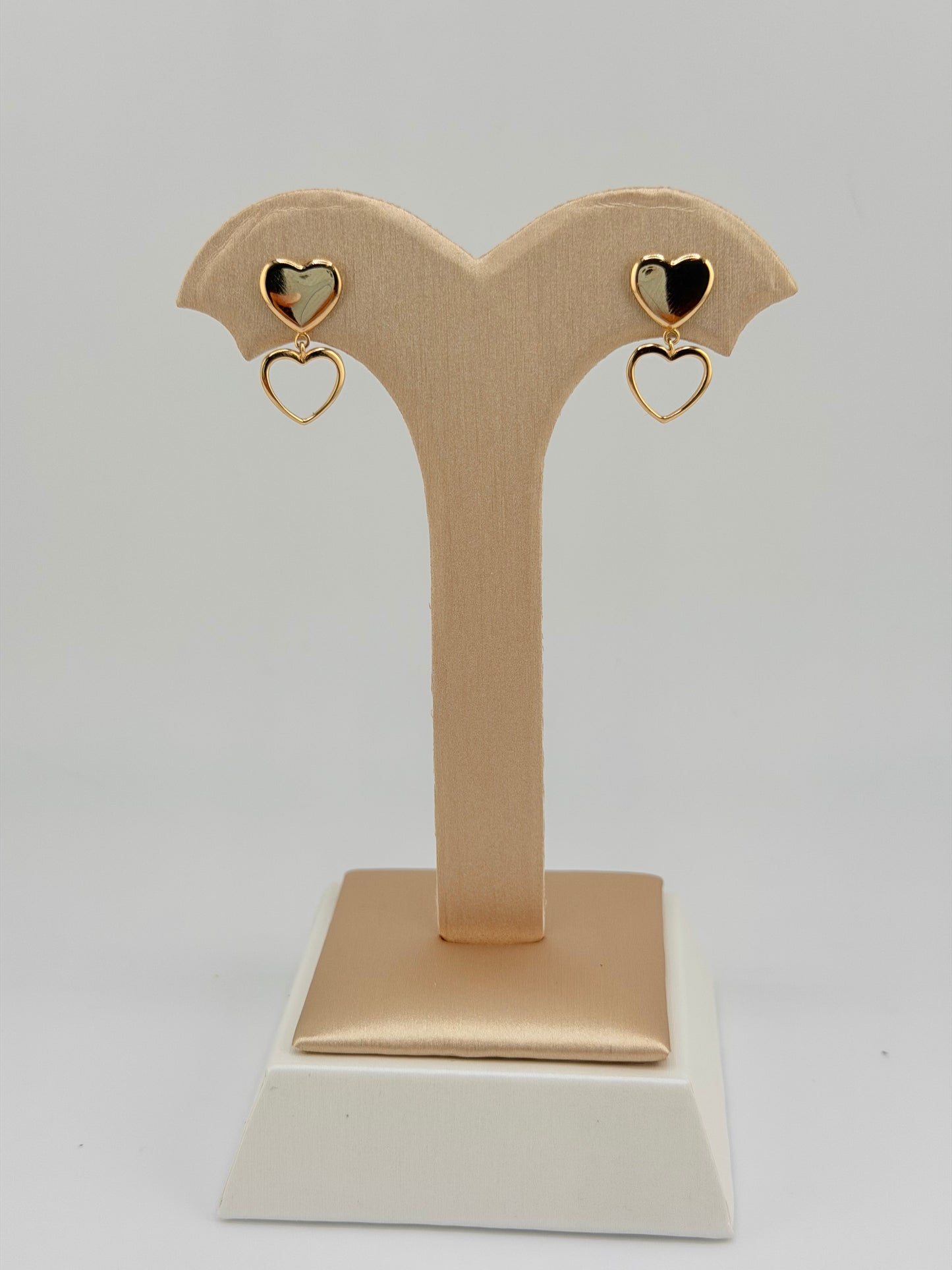 14kt Heart Gold Earrings