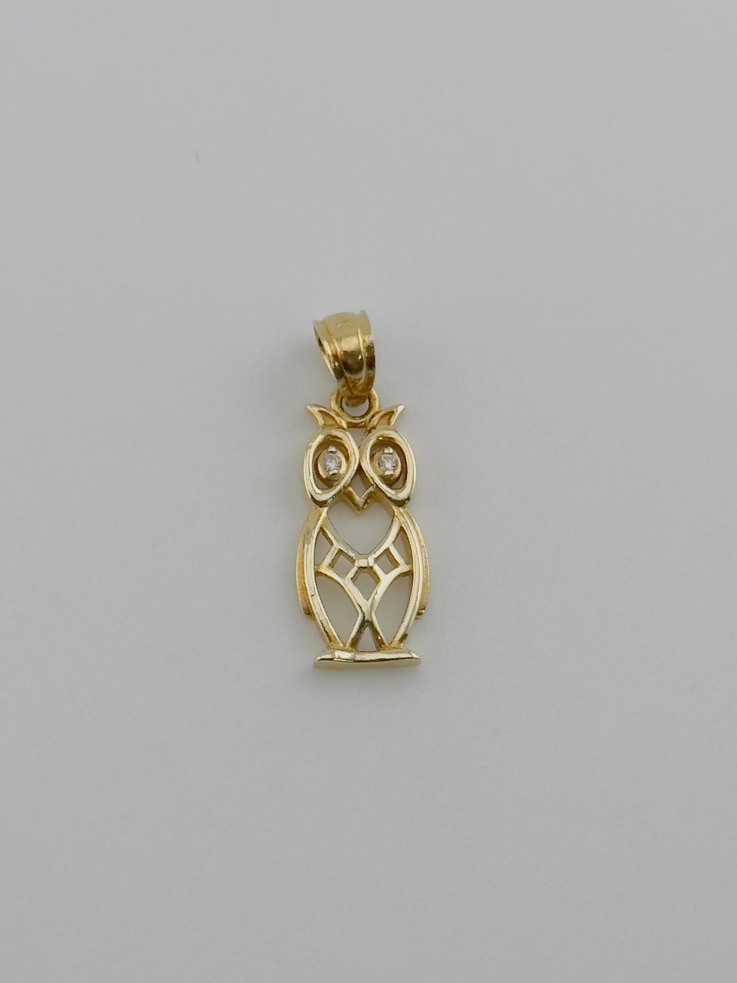 Owl Pendant, 14kt, ch46