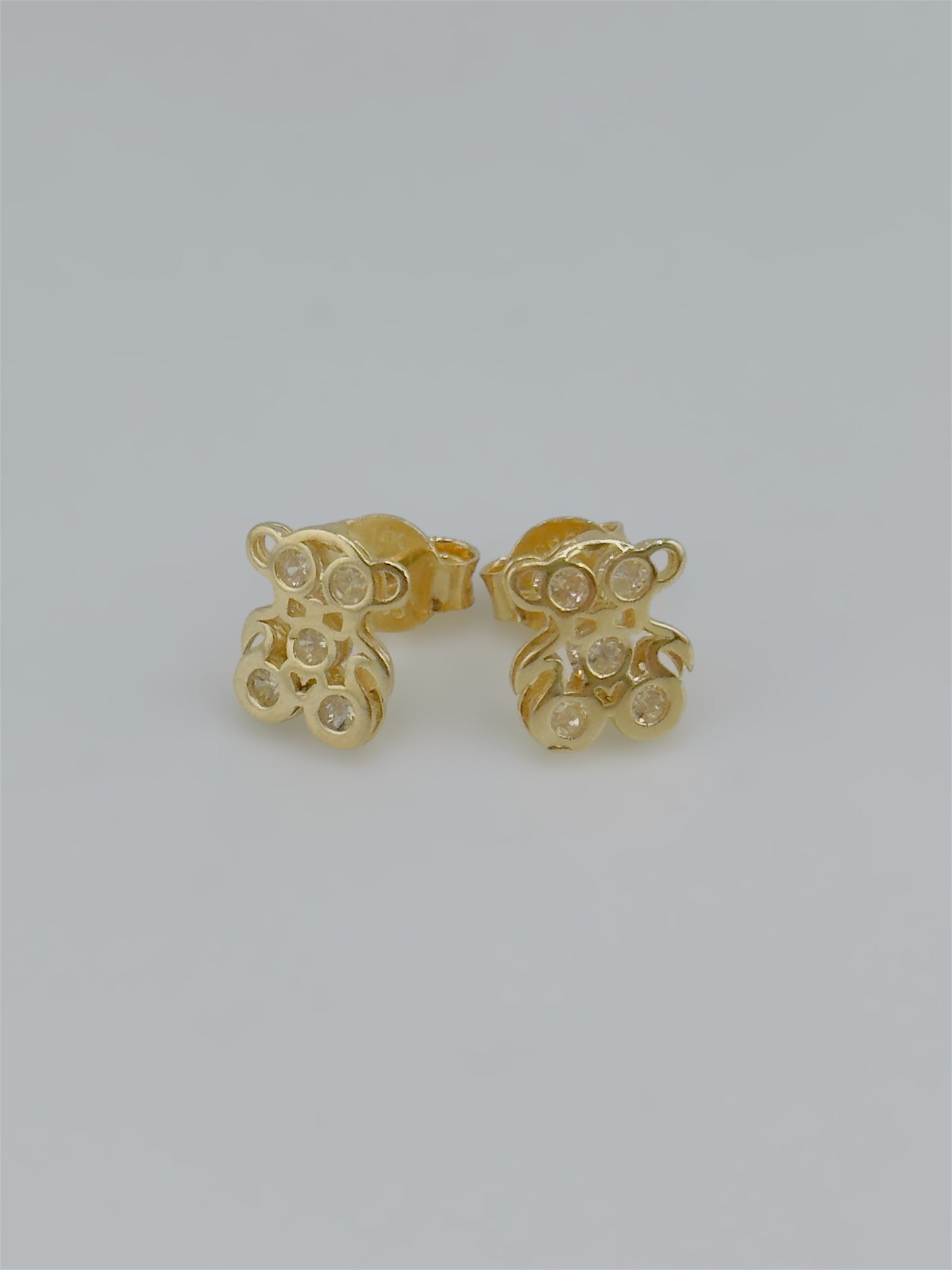 Bear Earring 14kt e3