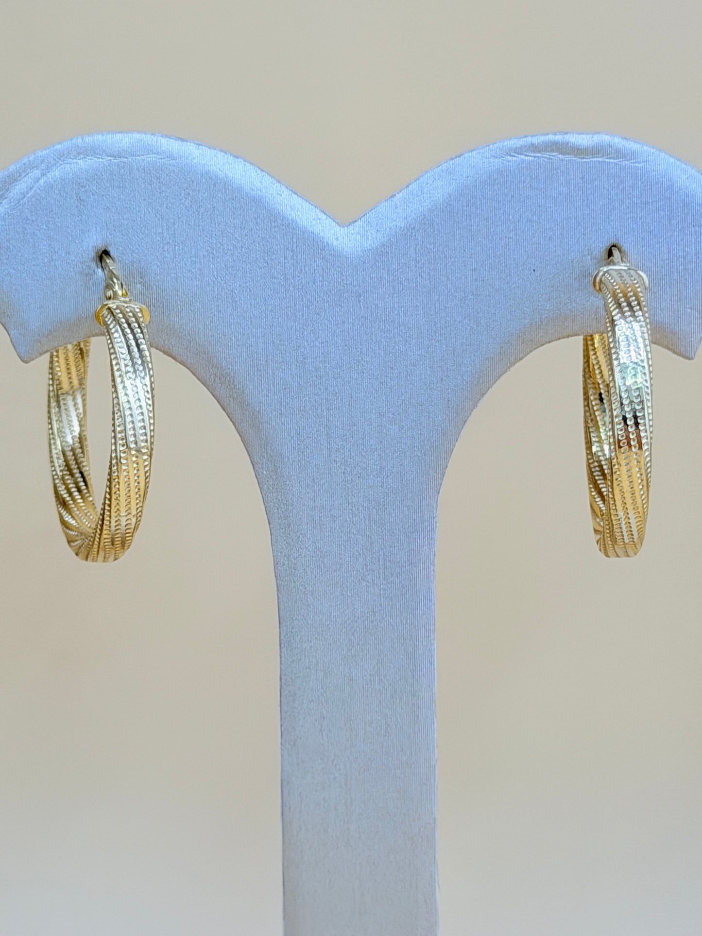 Set, 2 Hoops and Bracelet