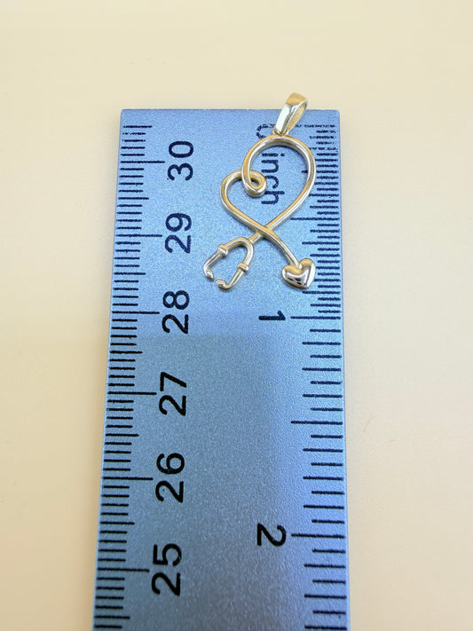 14kt Small Bear Pendant, Fits Chains Up to 2mm Thick. ch