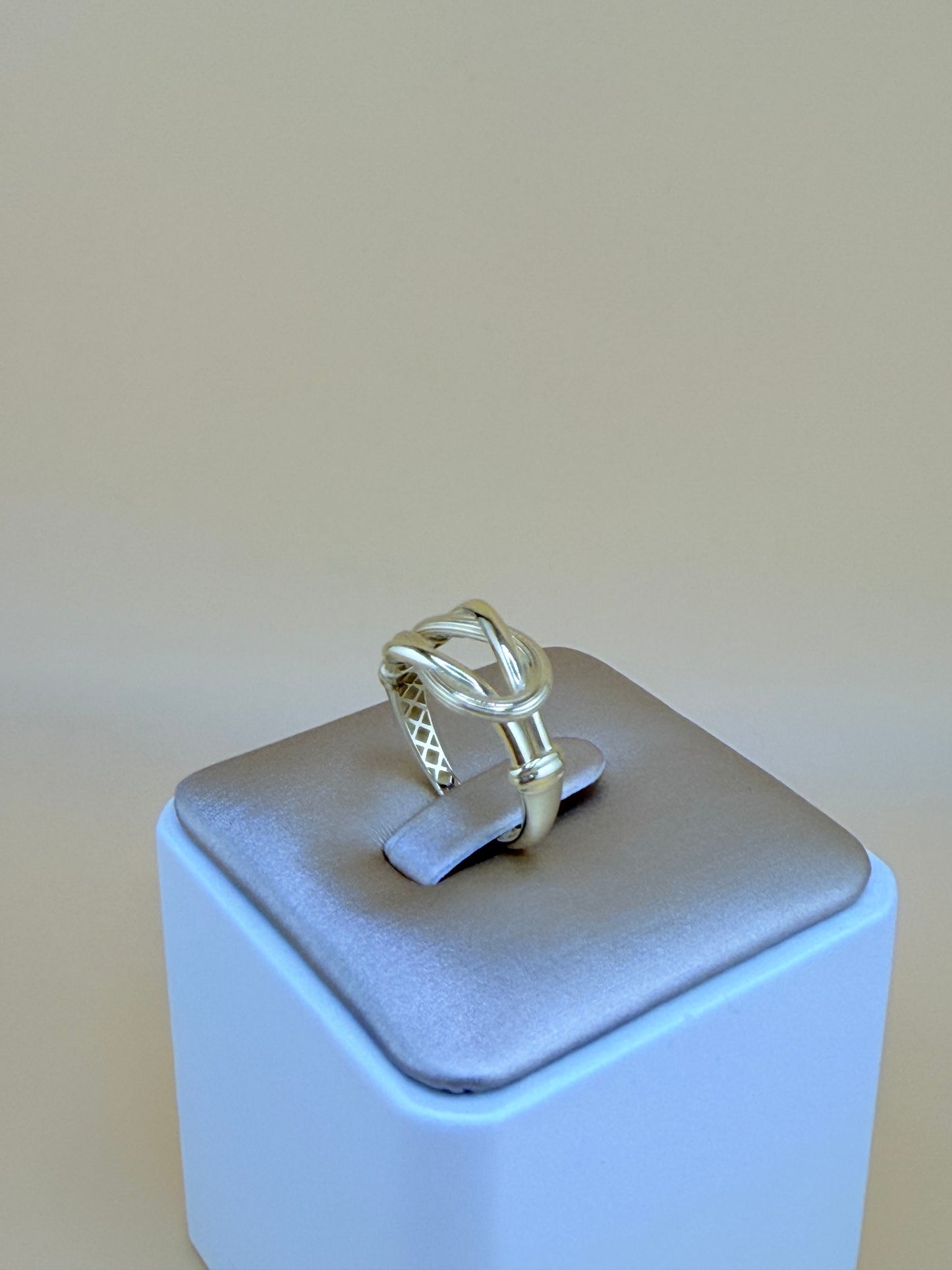 10kt Semisolid Gold Ring, size 7”.