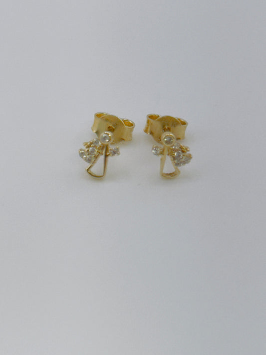 Small Angel Earrings, 14kt. e35