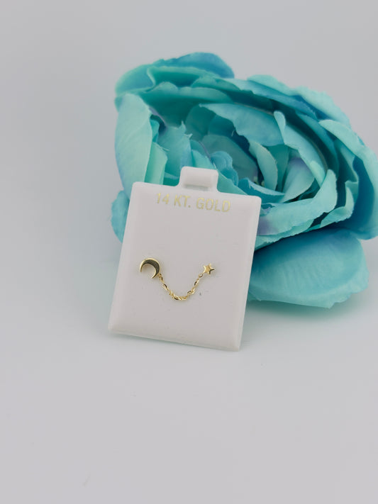 Earrings 14kt, 1 Piece. e88