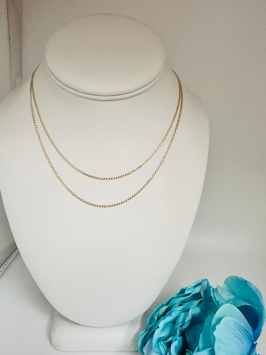 2 Chain 10kt, size 16”