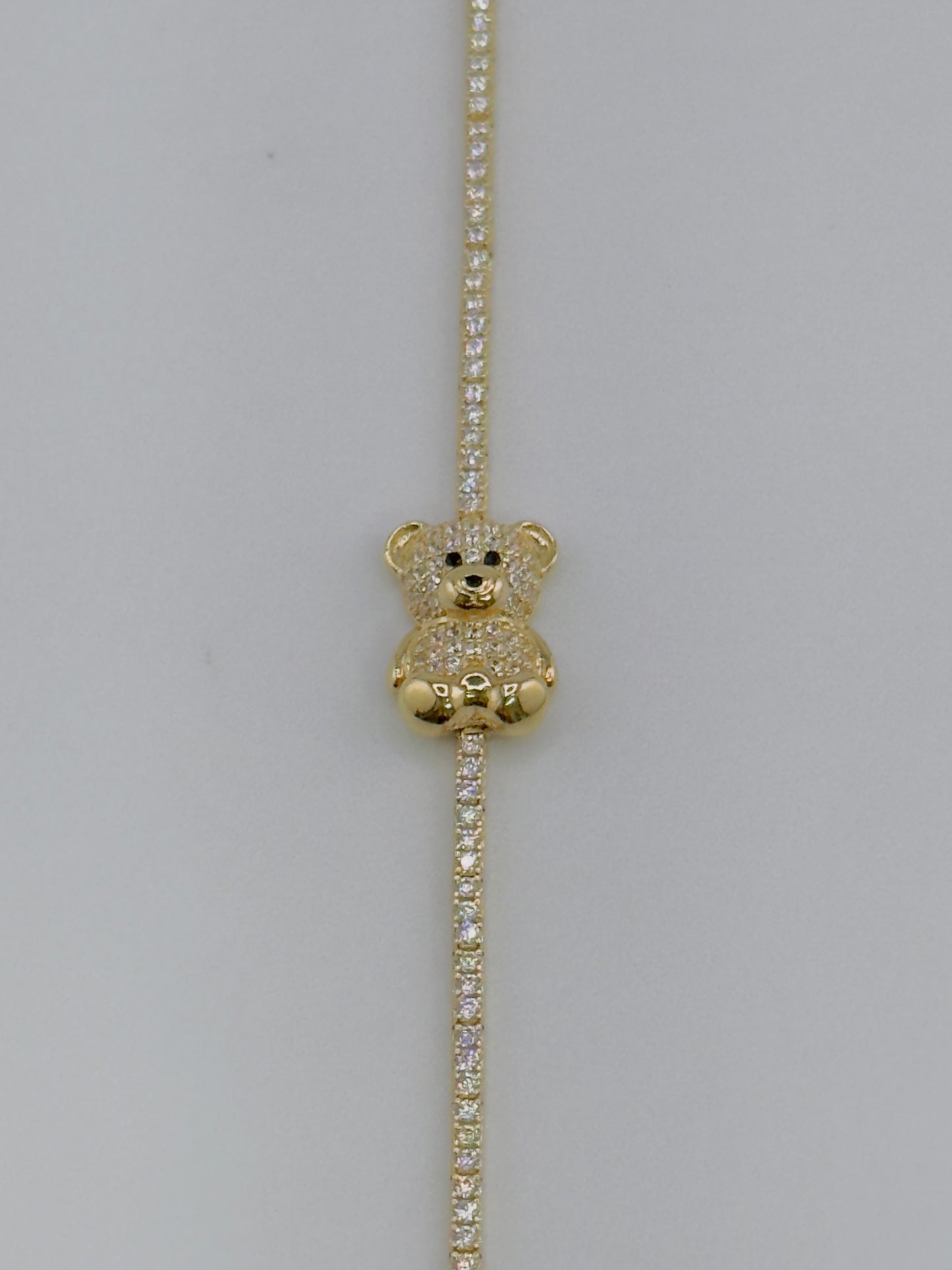 Bear Bracelet, 14kt, size 7”.