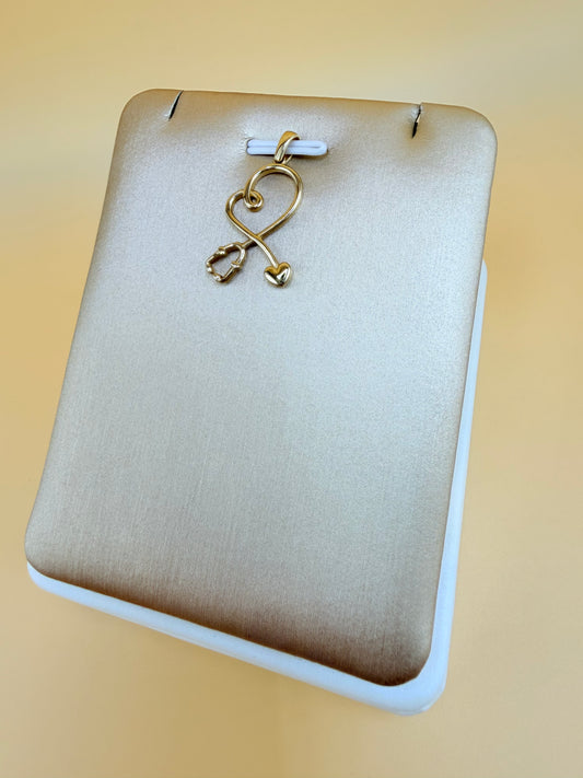14K Solid Gold Pendant, Fits Chains Up to 2mm Thick. ch
