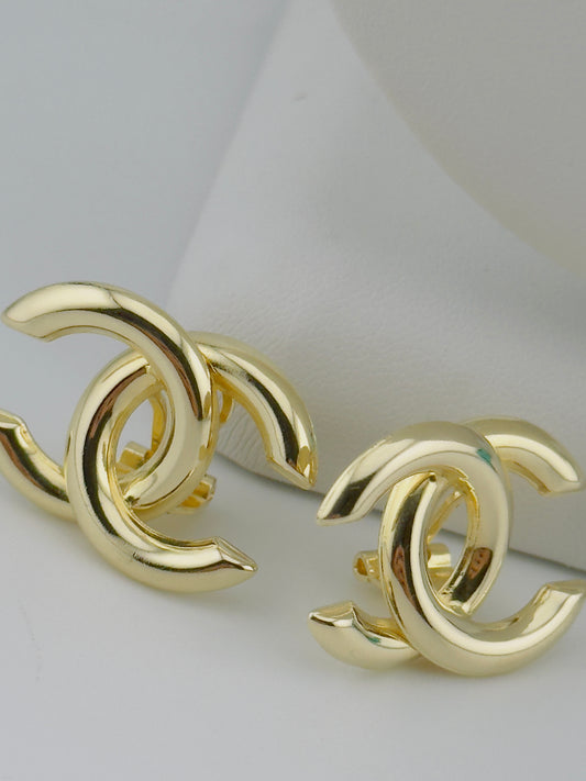 Earrings Omega Style 14kt, e51
