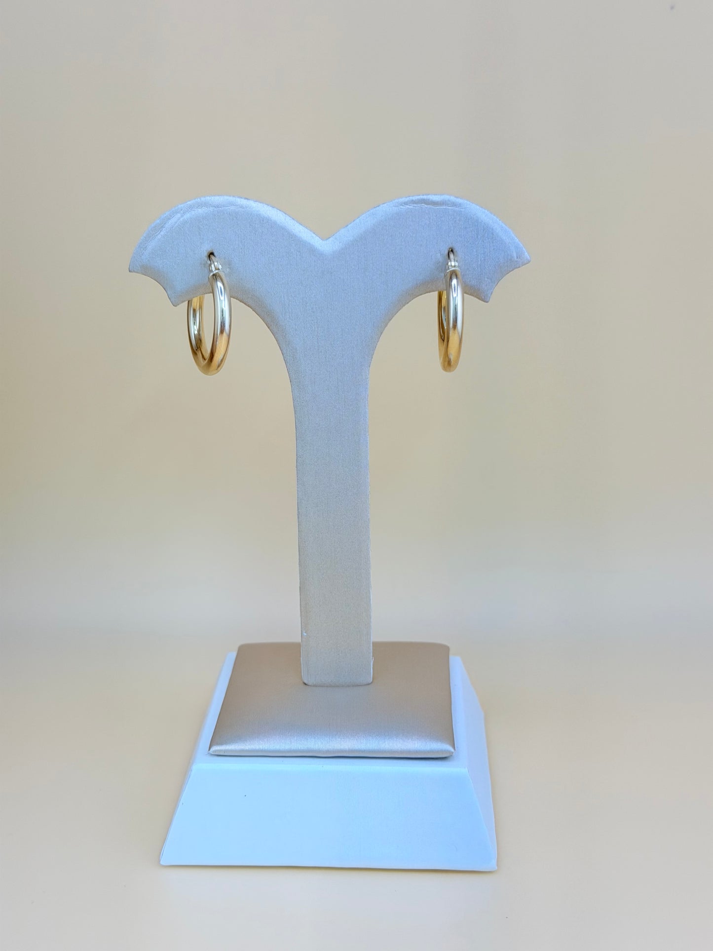 10kt Semi-solid Gold Hoops Earrings