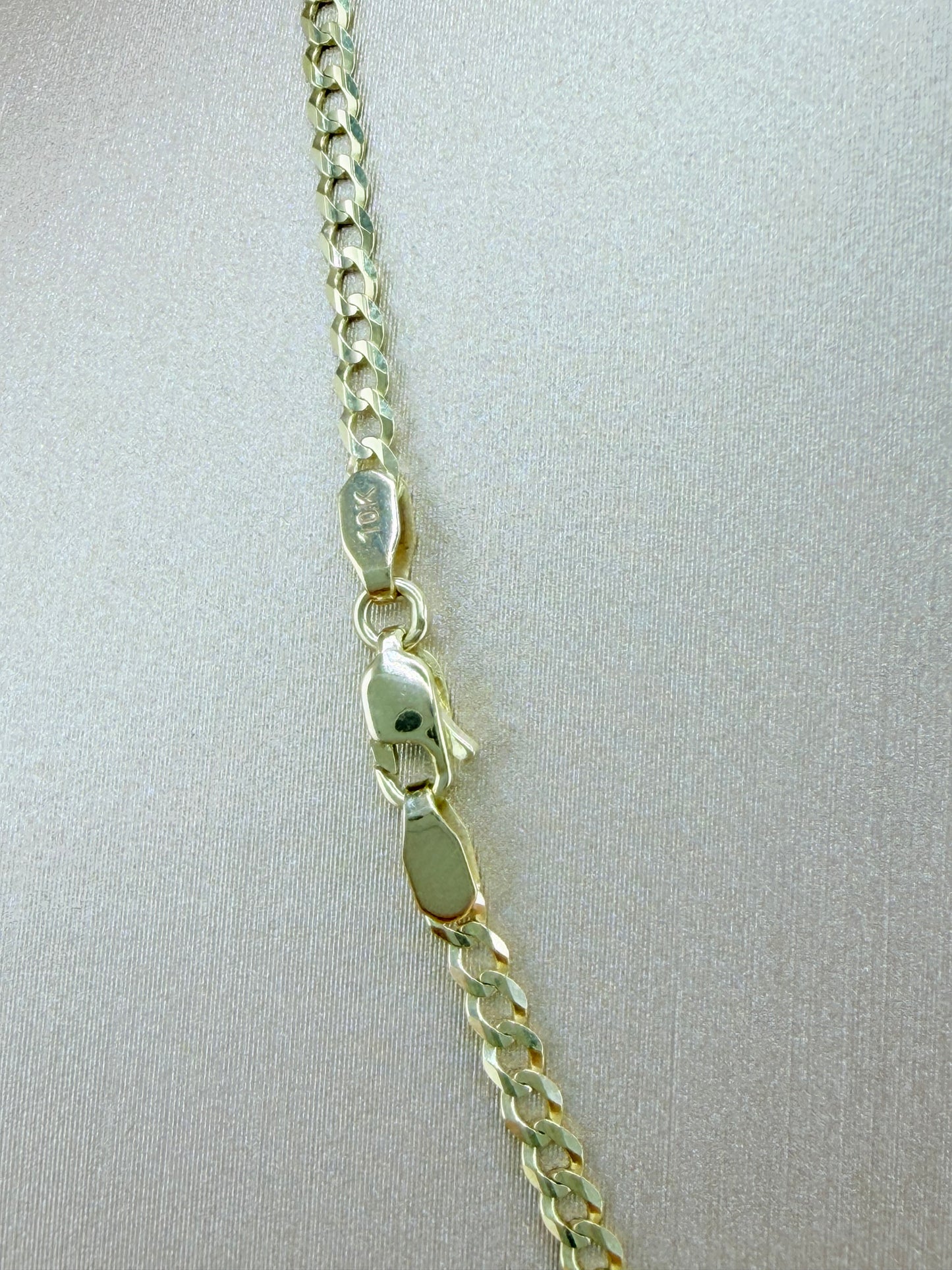 Solid Gold Lion Pendant with Chain, Ideal for Kids, 16” Chain, 2.2mm Thick. n
