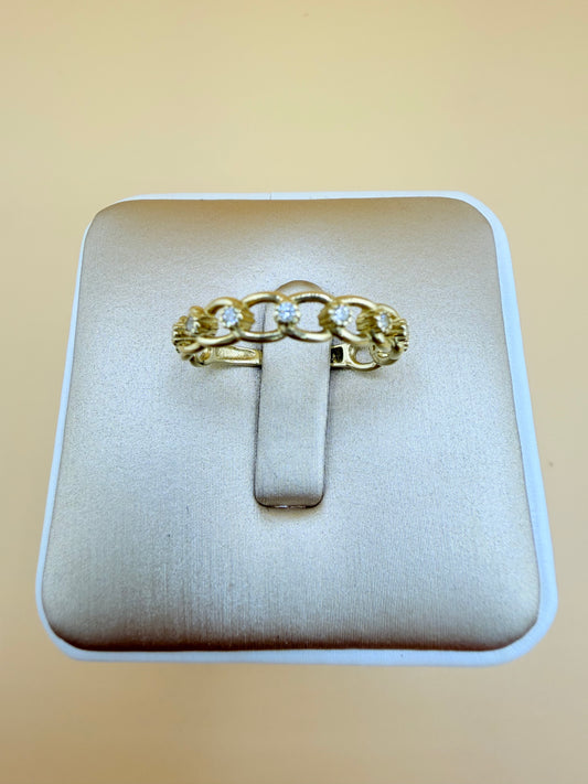10kt Solid Gold Ring, size 7”. r