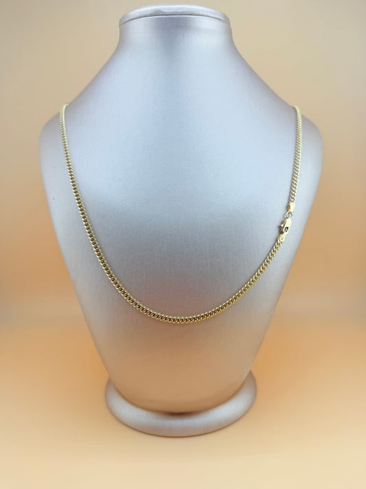 10kt Gold Cuban Link Necklace, size 20”.