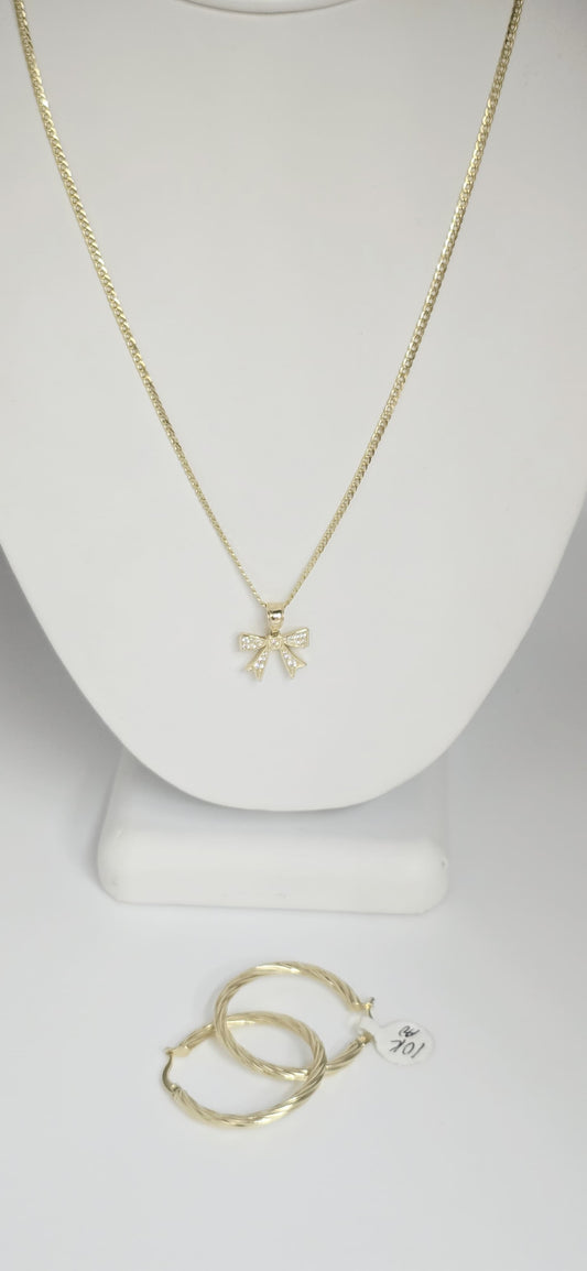Necklace and earrings