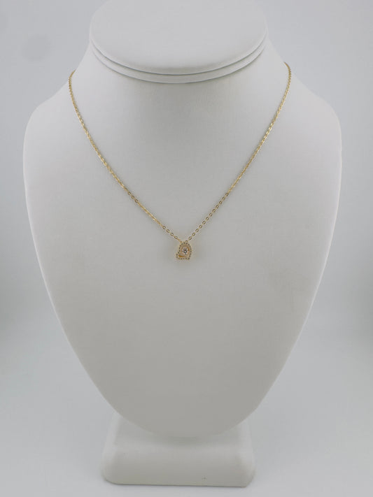Chain w Charm 14kt, size 16”-18”, c2