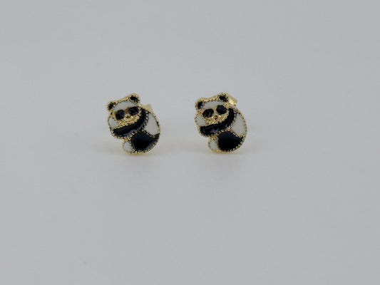 Bear Earrings 14kt e4