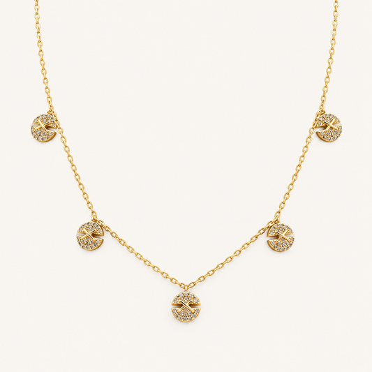 14kt Solid Gold Choker Necklace, Size 16”–18”. n