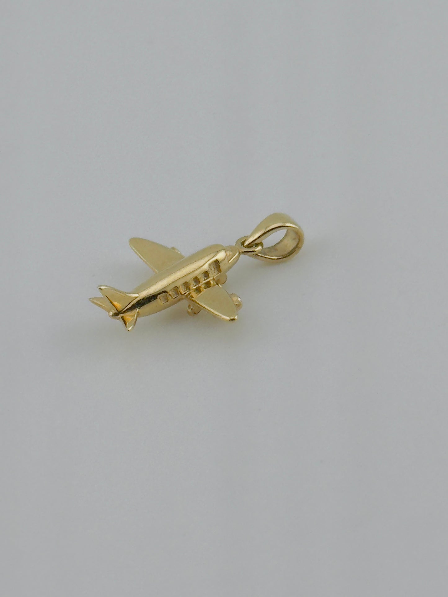 Airplane Solid Charm 14kt, ch26