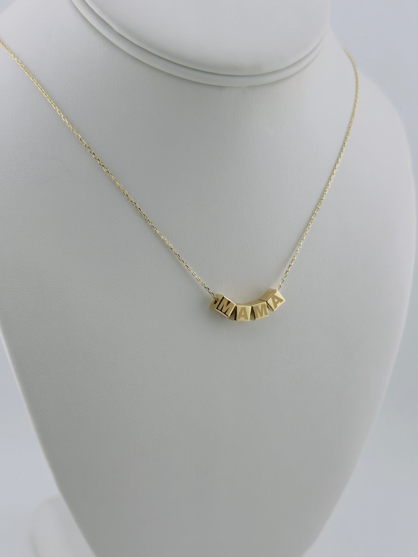 MAMÁ Necklace 14kt, size 16”, c14