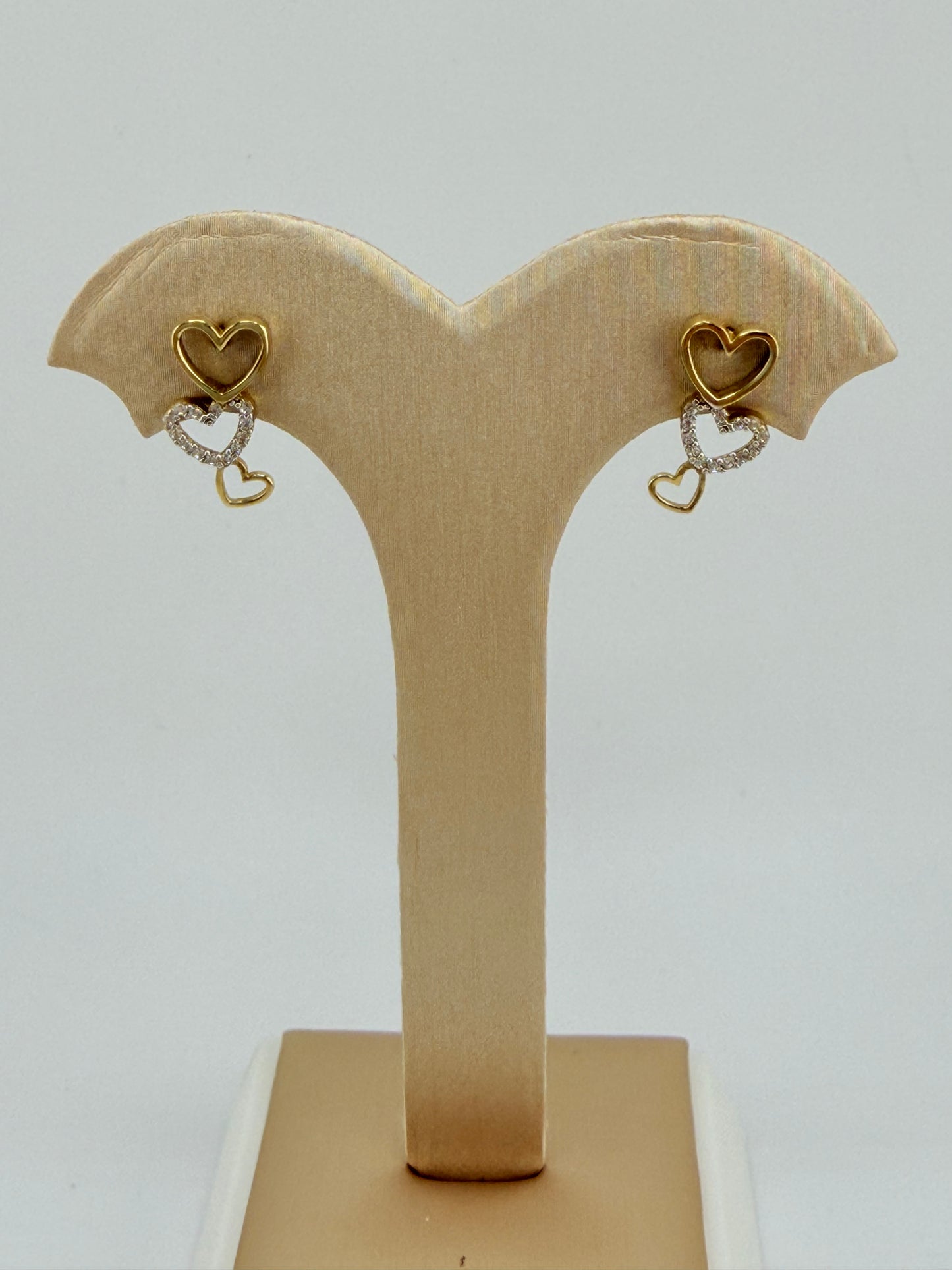 10kt Heart Earrings