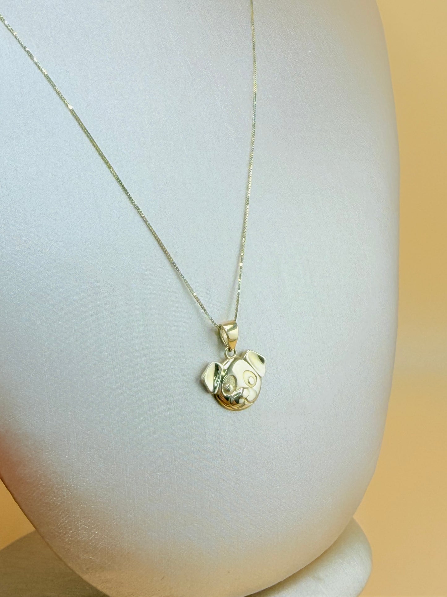 14K Solid Gold Chain and Pendant, 18” Chain, 0.6mm Thick. ch