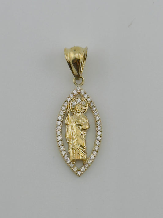 St Jude Charm, 10kt, ch15
