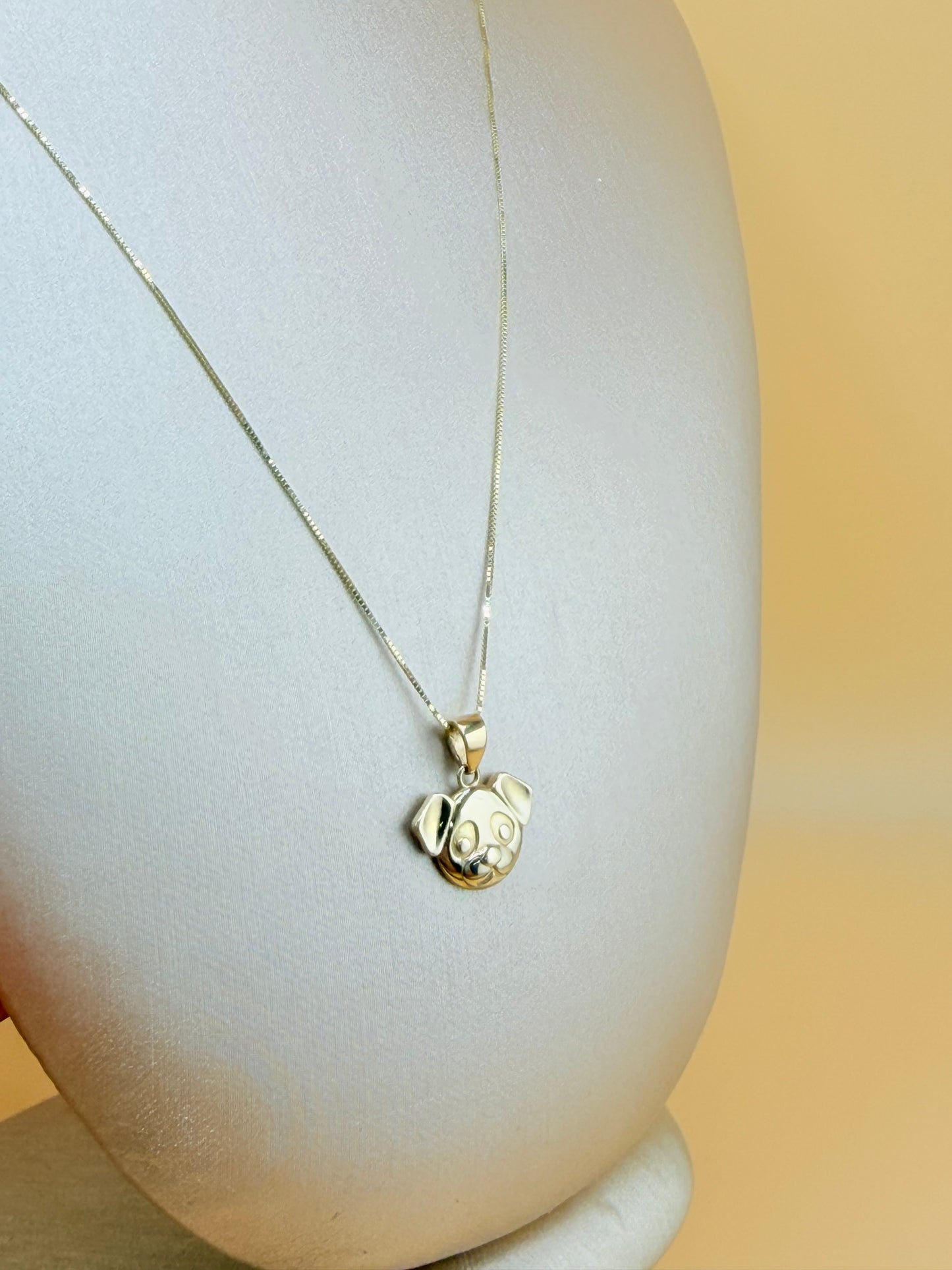 14K Solid Gold Chain and Pendant, 18” Chain, 0.6mm Thick. ch