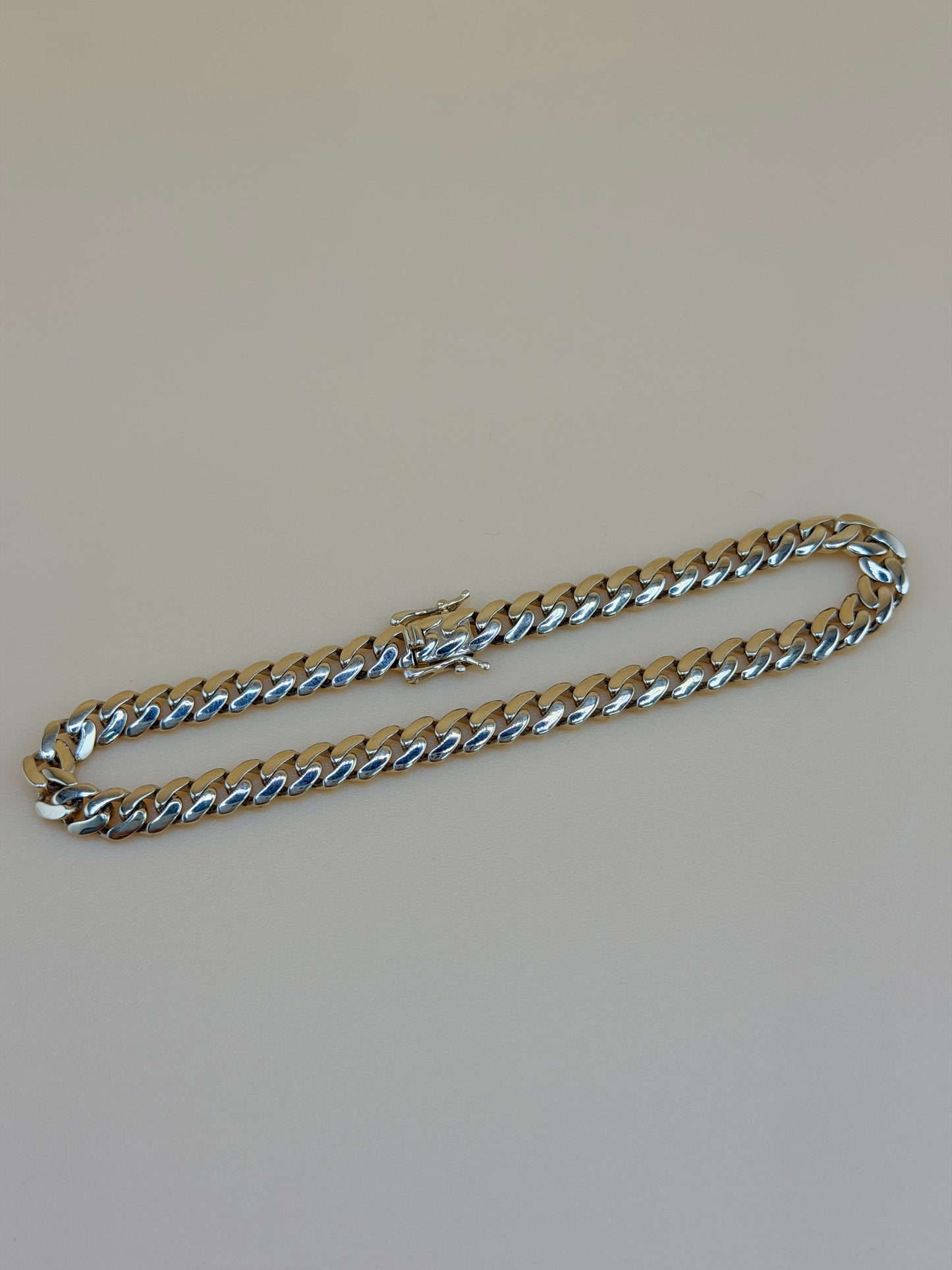 10kt Semisolid Gold Bracelet, size 7”, 4.8mm