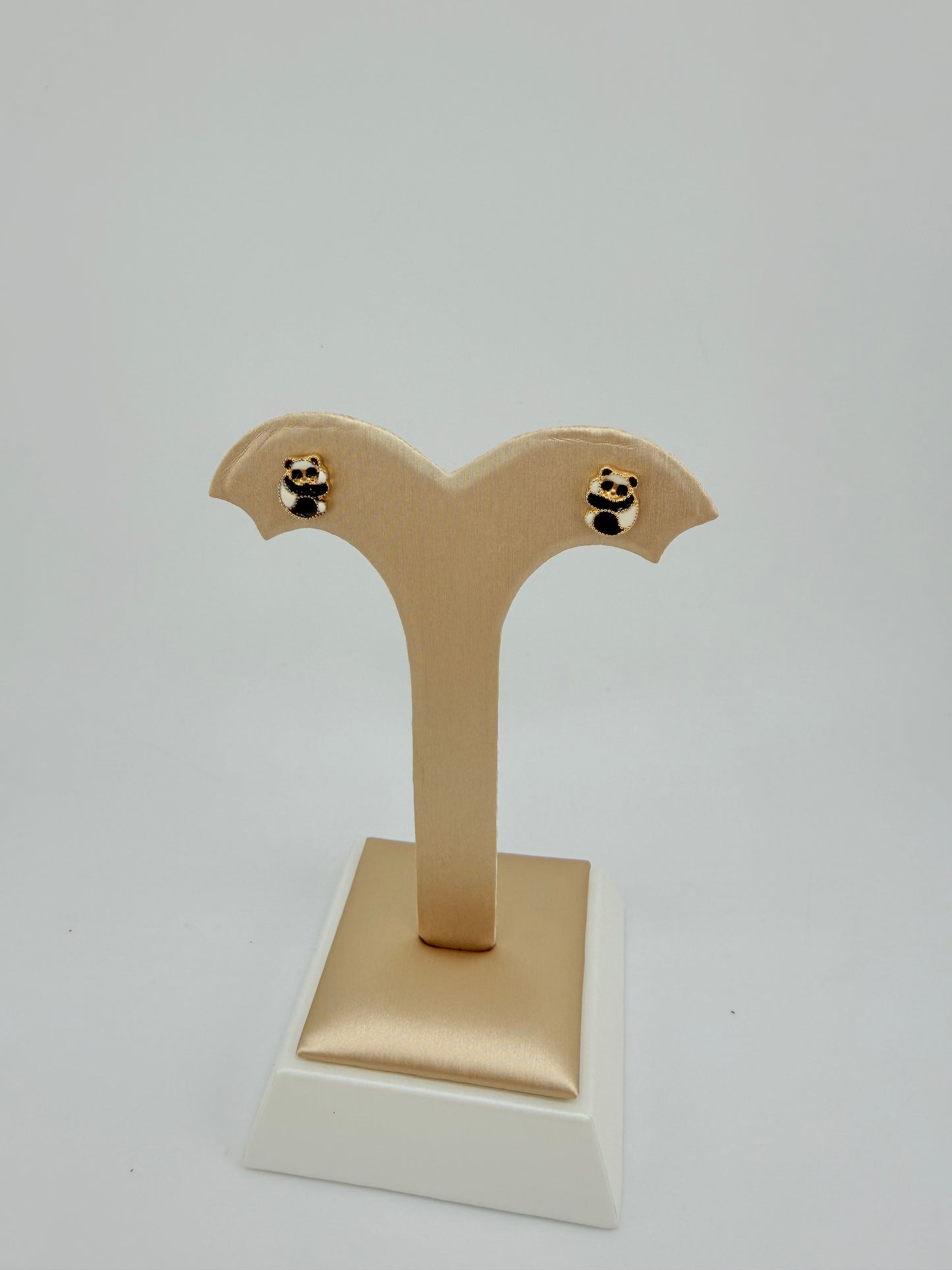 14kt Small Bears Gold Earrings.