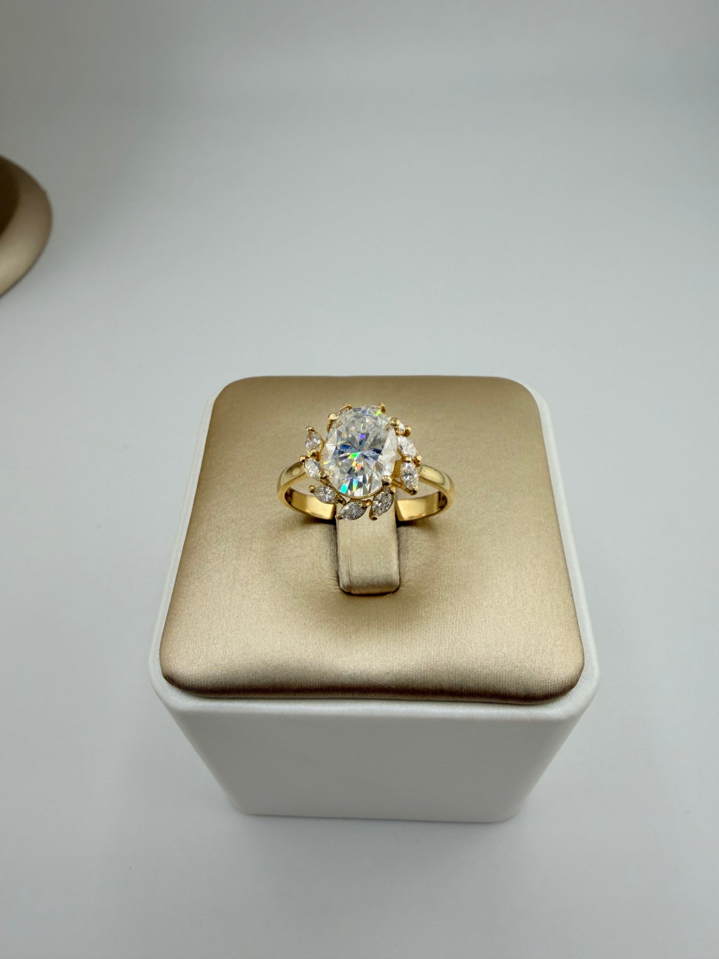 14kt Solid Gold Lab-Grown Diamond Ring, 2.25ct Total Lab-Grown Diamonds, Size 8. r