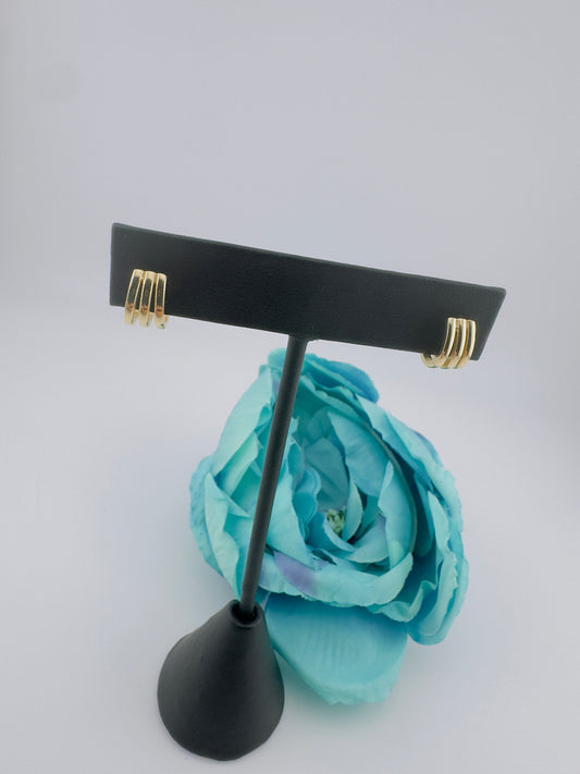 Solid earrings 14kt. e72