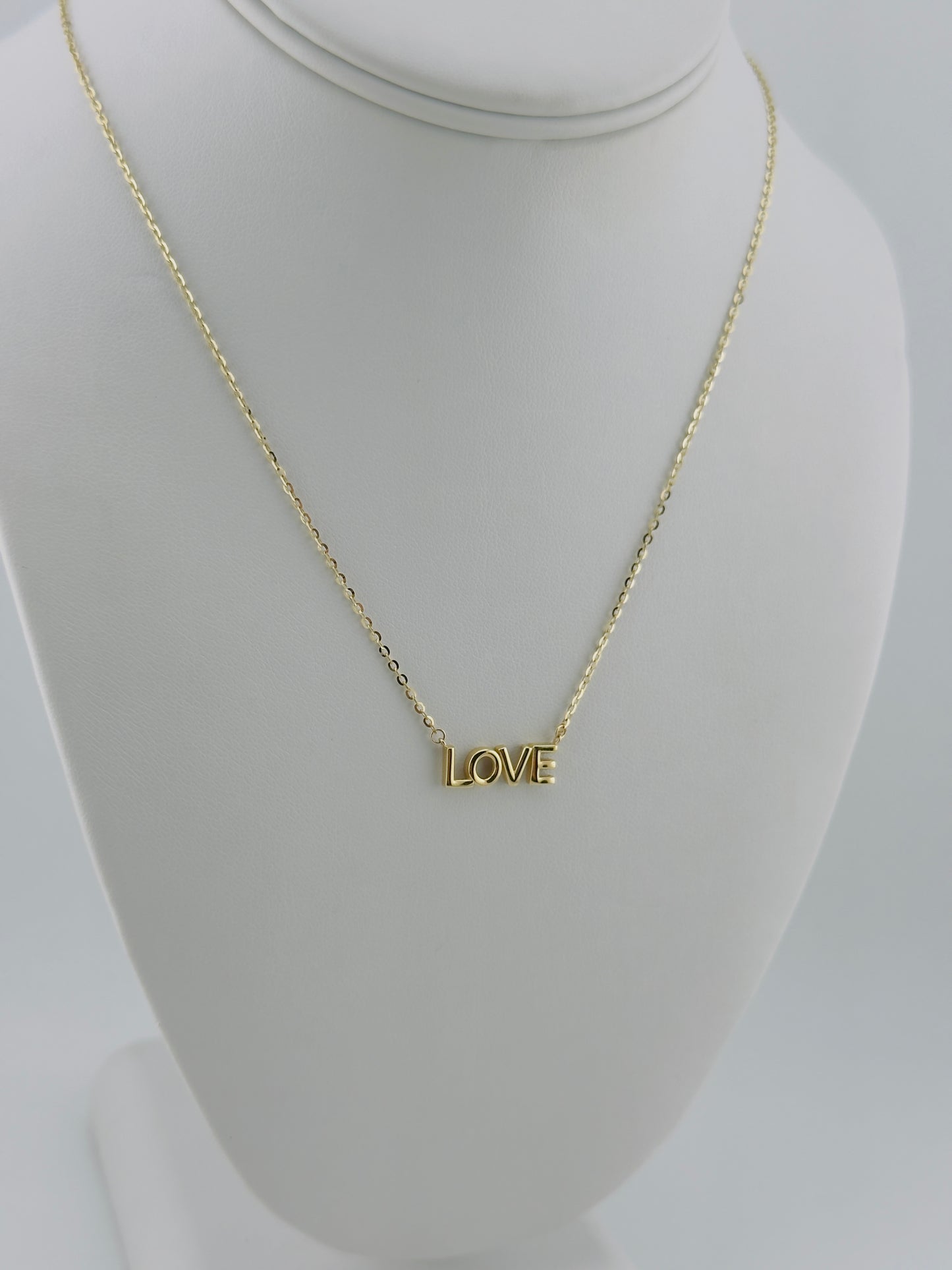 LOVE Necklace 14kt, size 18”, c12
