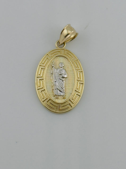 St Jude Charm 10kt, ch17