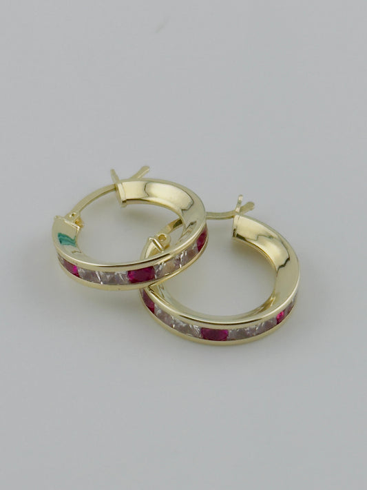 Small Hoops 10kt, e61