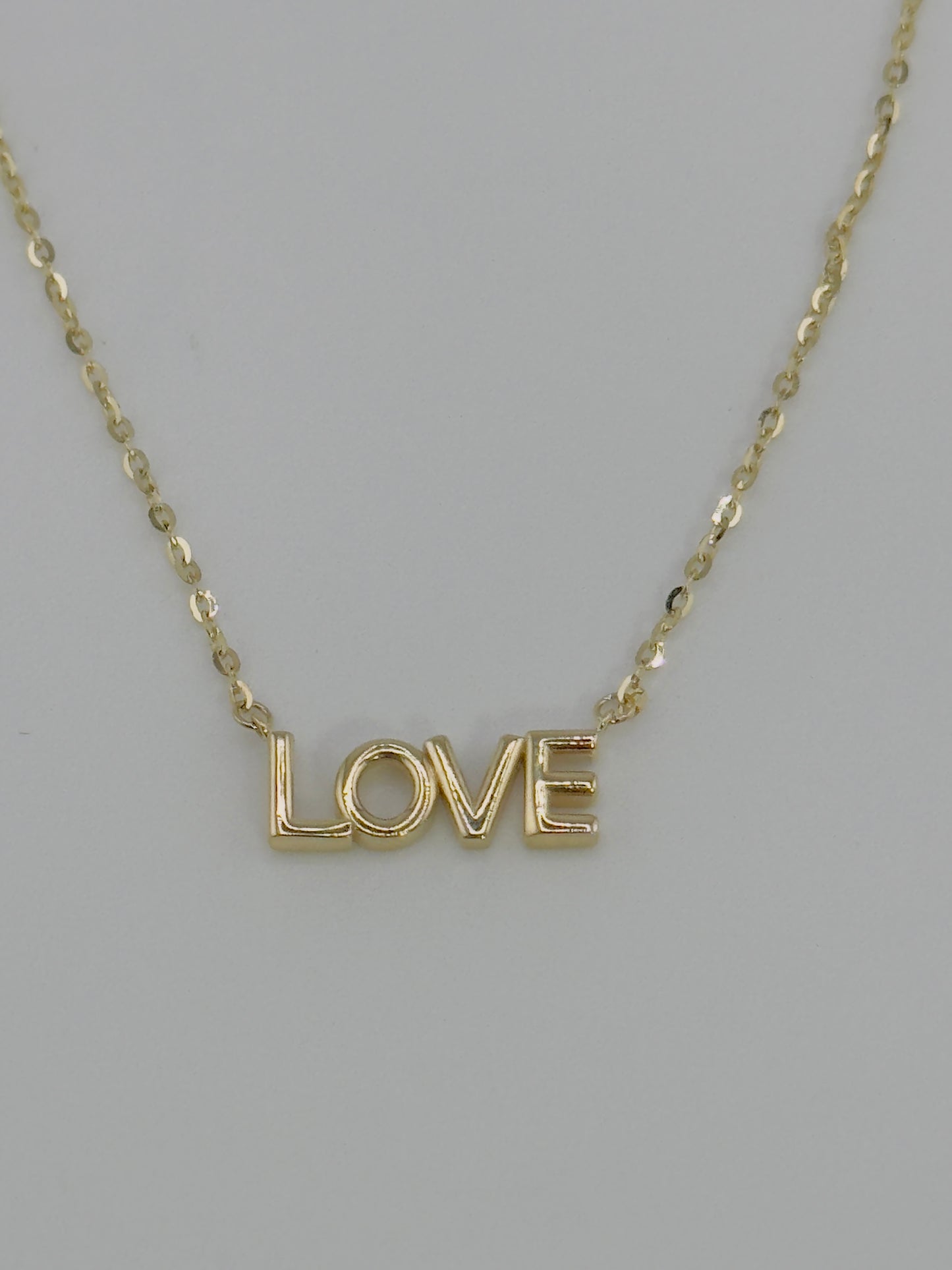 LOVE Chain 14kt, size 16”-18”