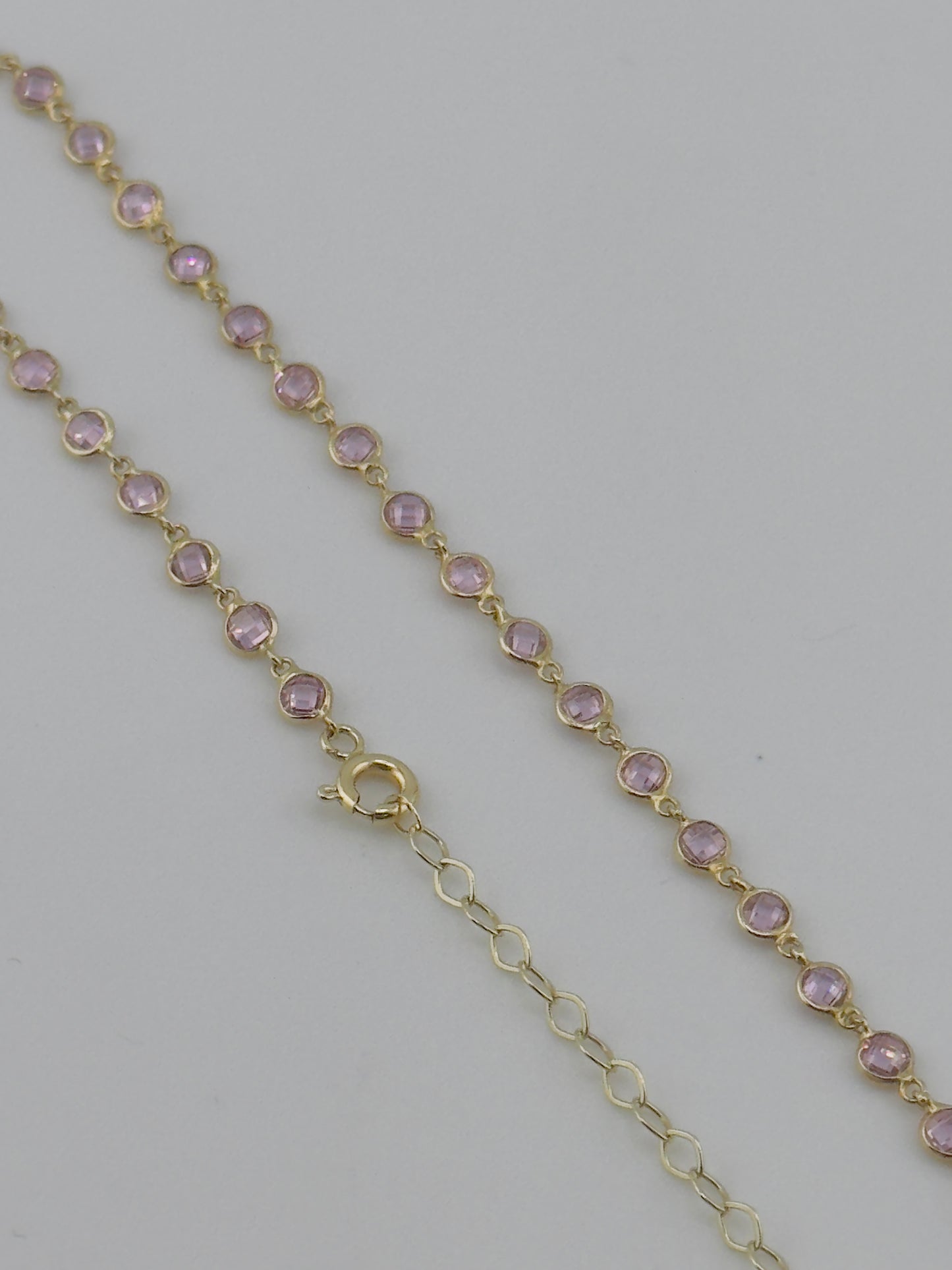 Pink Chain 14kt, size 16''-18''
