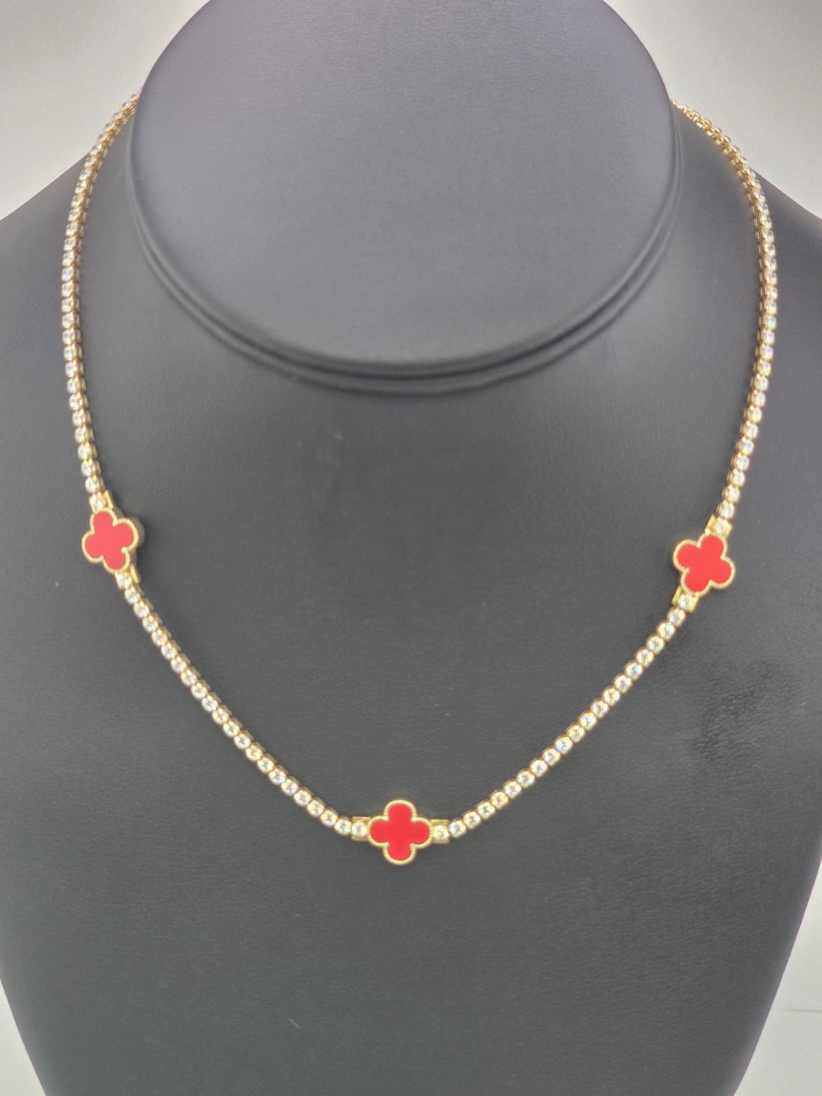 Red Clover Chain size 16” 10kt